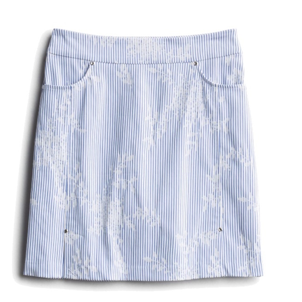 Tribal +slit pocket + skort+ blue & white